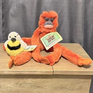 Wild Republic Bayani banded leaf monkey and western meadowlark.